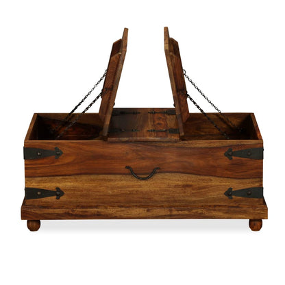 Storage Chest Solid Sheesham Wood 90x50x35 cm