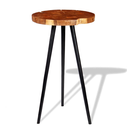 Log Bar Table Solid Acacia Wood (55-60)X110 Cm