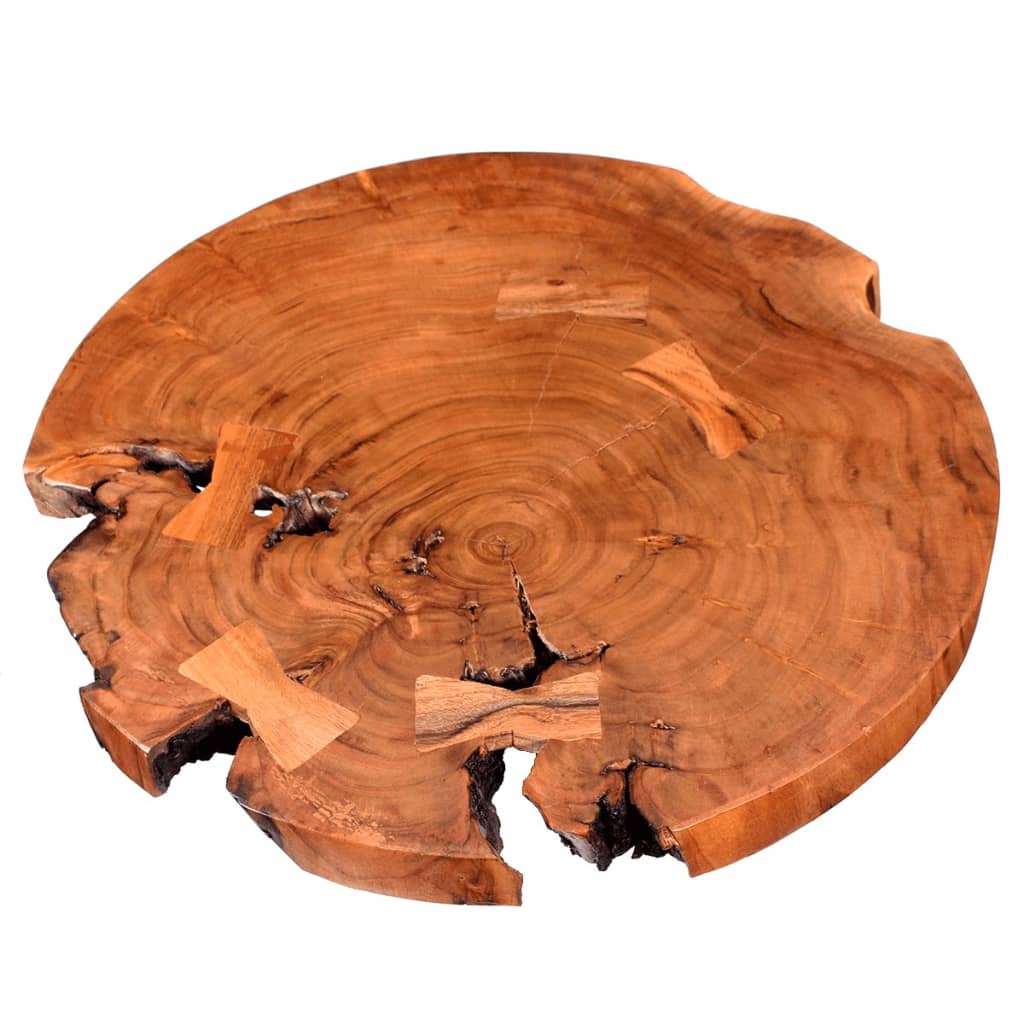 Log Bar Table Solid Acacia Wood (55-60)X110 Cm
