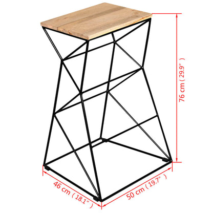 Bar Stool Solid Mango Wood