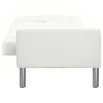 Sofa Bed Artificial Leather White