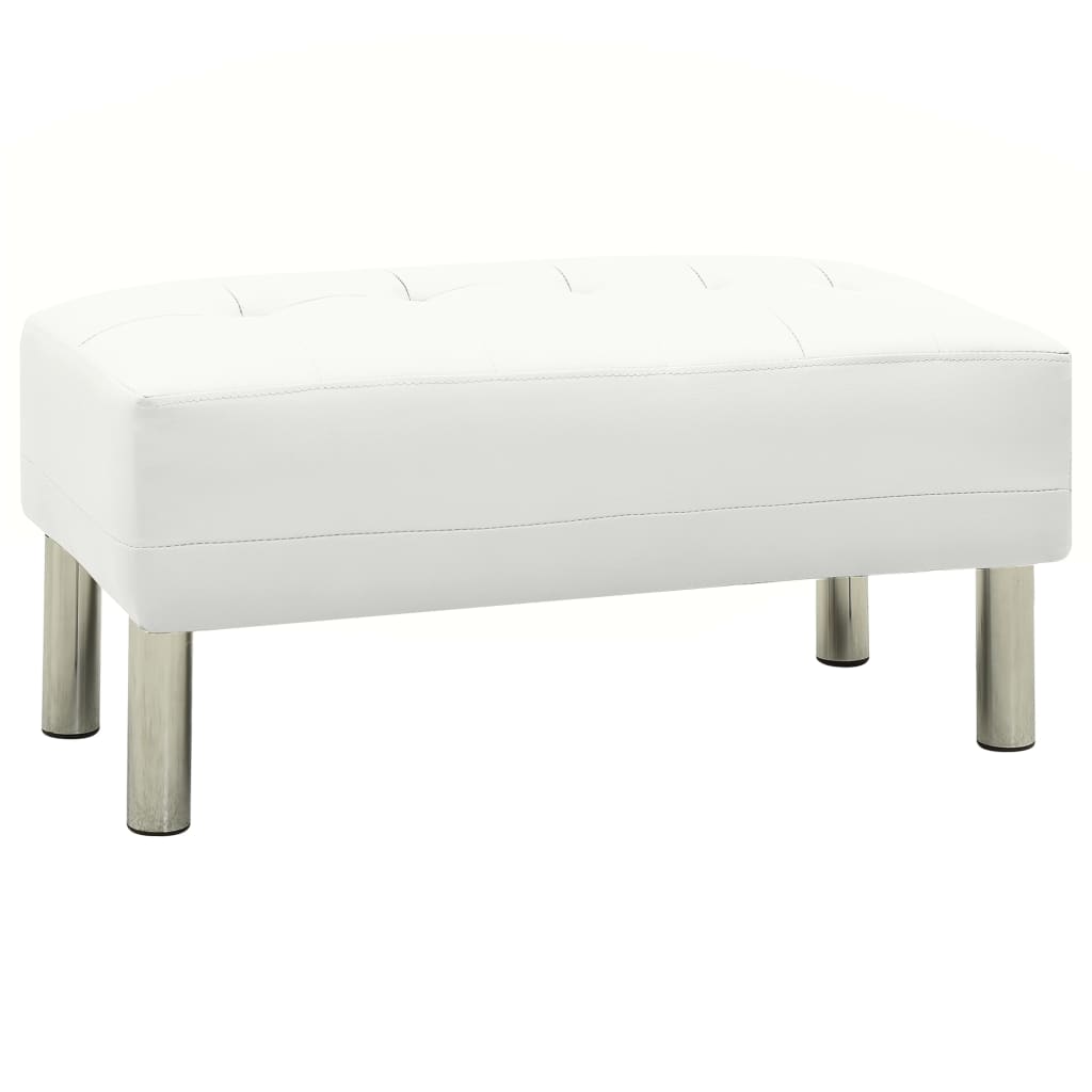 Sofa Bed Artificial Leather White