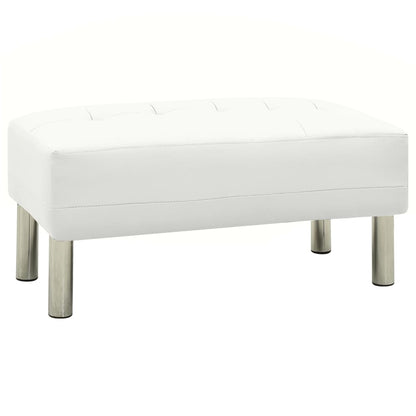 Sofa Bed Artificial Leather White