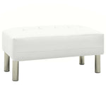 Sofa Bed Artificial Leather White