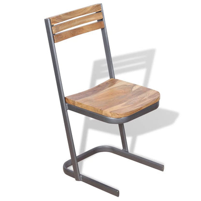 Dining Chairs 6 pcs Solid Teak Wood