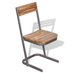 Dining Chairs 6 pcs Solid Teak Wood