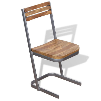 Dining Chairs 6 pcs Solid Teak Wood