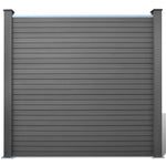 Garden Fence Panels 2 pcs WPC 361 cm Grey