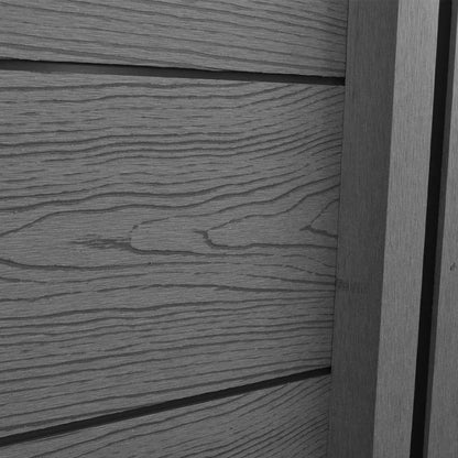 Garden Fence Panels 3 pcs WPC 538 cm Grey