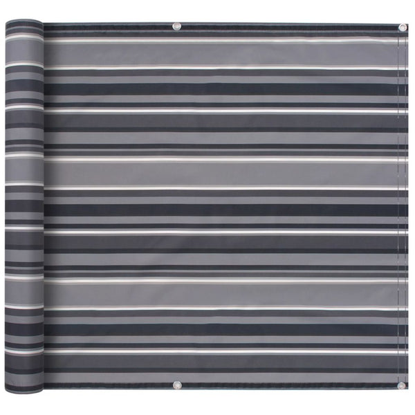  Balcony Screen Oxford Fabric Stripe - Grey