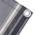 Balcony Screen Oxford Fabric Stripe - Grey