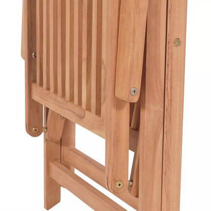 Reclining Garden Chair Solid Teak Wood