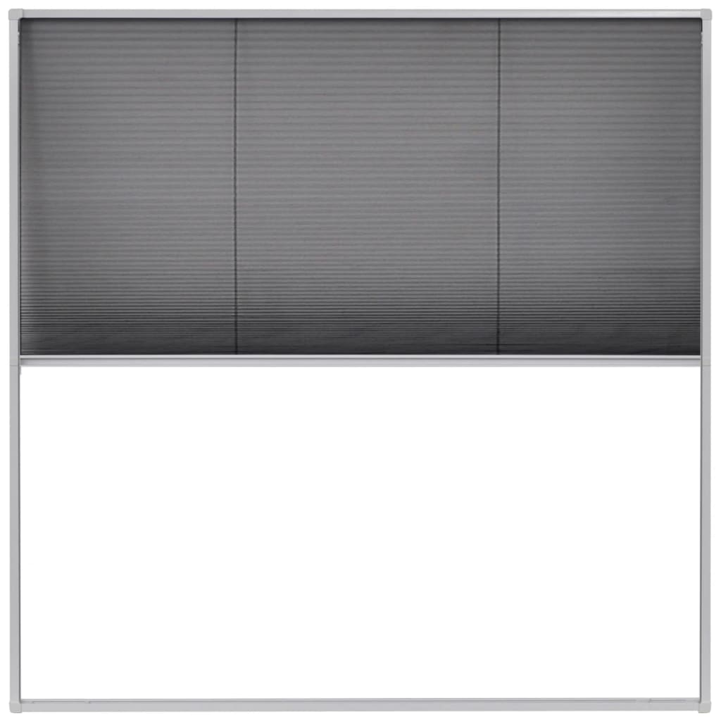 Plisse Insect Screen for Windows Aluminium 120x120 cm
