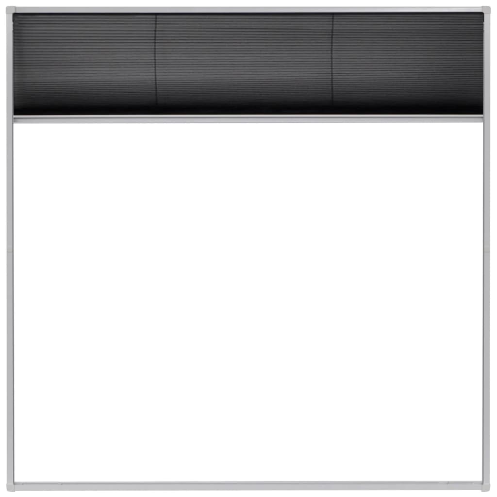 Plisse Insect Screen for Windows Aluminium 120x120 cm