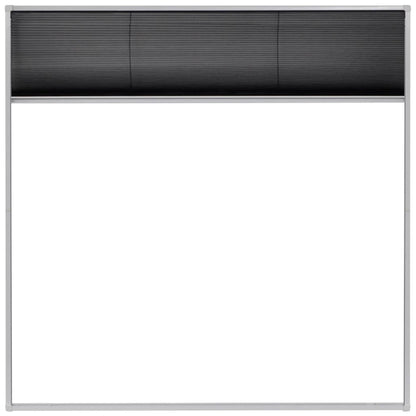 Plisse Insect Screen for Windows Aluminium 120x120 cm