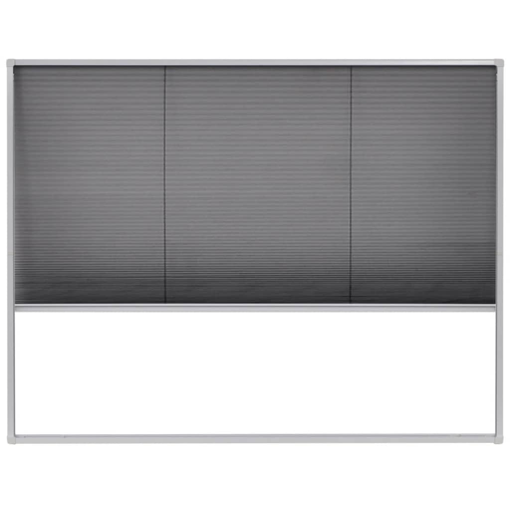 Plisse Insect Screen for Windows Aluminium 130x100 cm