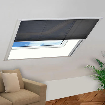 Plisse Insect Screen for Windows Aluminium 130x100 cm