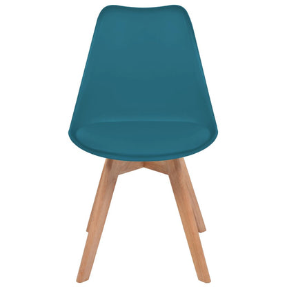 Dining Chairs 4 pcs Turquoise Faux Leather