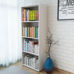 Bookshelf Chipboard 60x31x155 cm white