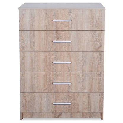Storage Cabinet Chipboard 71x35x108 cm Oak