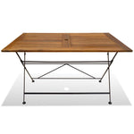 5 Piece Folding Outdoor Dining Set Solid Acacia Wood
