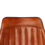 Dining Chairs 2 pcs Brown Real Leather