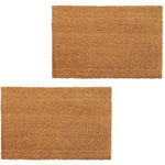 Doormats 2 pcs 24 mm (Coir Natural)