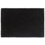 Doormats 2 pcs Coir 17 mm Black