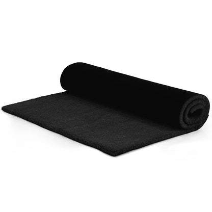 Doormat Coir 24 mm 100x200 cm Black