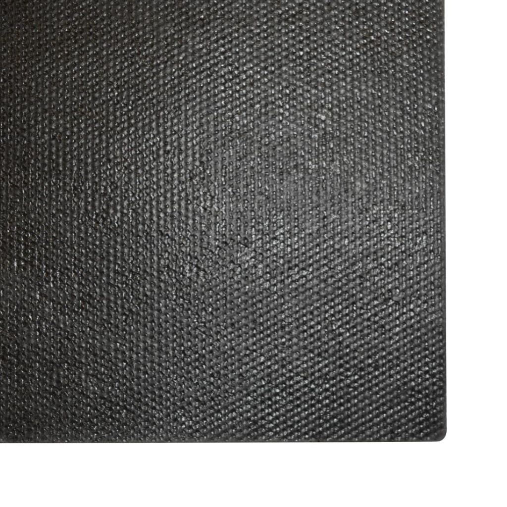 Doormat Coir 24 mm 100x200 cm Black