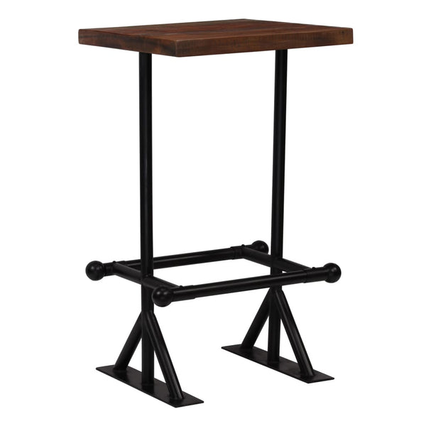  Bar Table Solid Durable Reclaimed Wood Brown