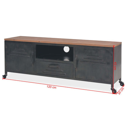 Tv Cabinet 120X30X43 Cm Black