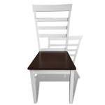 Etending Dining Set 7 Pieces Brown and White