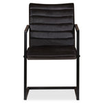 Dining Chairs 2 pcs Anthracite Real Leather