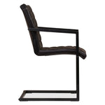 Dining Chairs 2 pcs Anthracite Real Leather