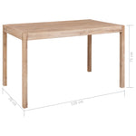 5 Piece Dining Set Solid Acacia Wood