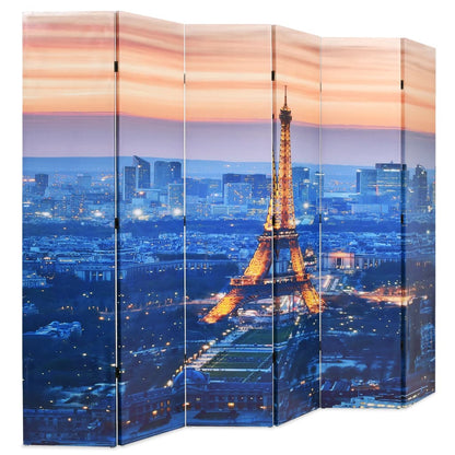 Folding Room Divider 228x180 cm Paris by Night