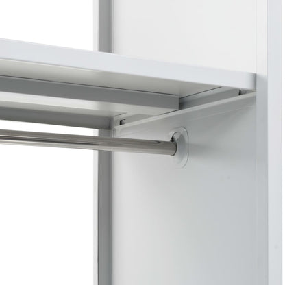Locker Cabinet with Coat Rack Blue and Grey 110x45x180 cm Metal