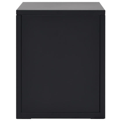 Filing Cabinet with 5 Drawers Metal 28x35x35 cm Black