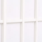 Folding 3-Panel Room Divider Japanese Style  White