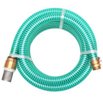 Suction Hose with Brass Connectors 4 m 25 mm Green