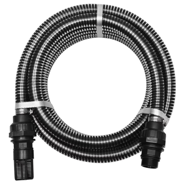  Suction Hose with Connectors 7 m 22 mm Black