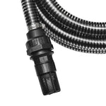 Suction Hose with Connectors 7 m 22 mm Black