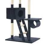 Cat Tree with Sisal Scratching Posts 230-260 cm Dark Blue