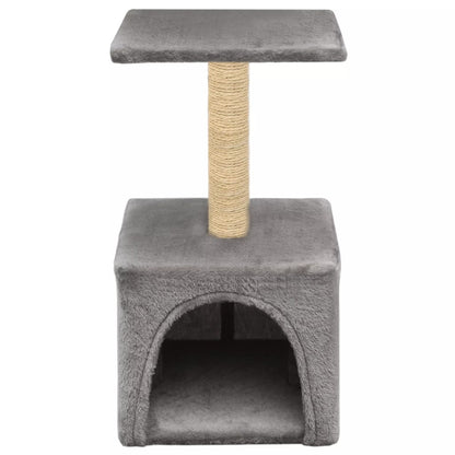 Cat Tree with Sisal Scratching Post 55 cm Grey