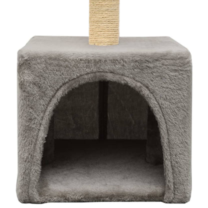 Cat Tree with Sisal Scratching Post 55 cm Grey