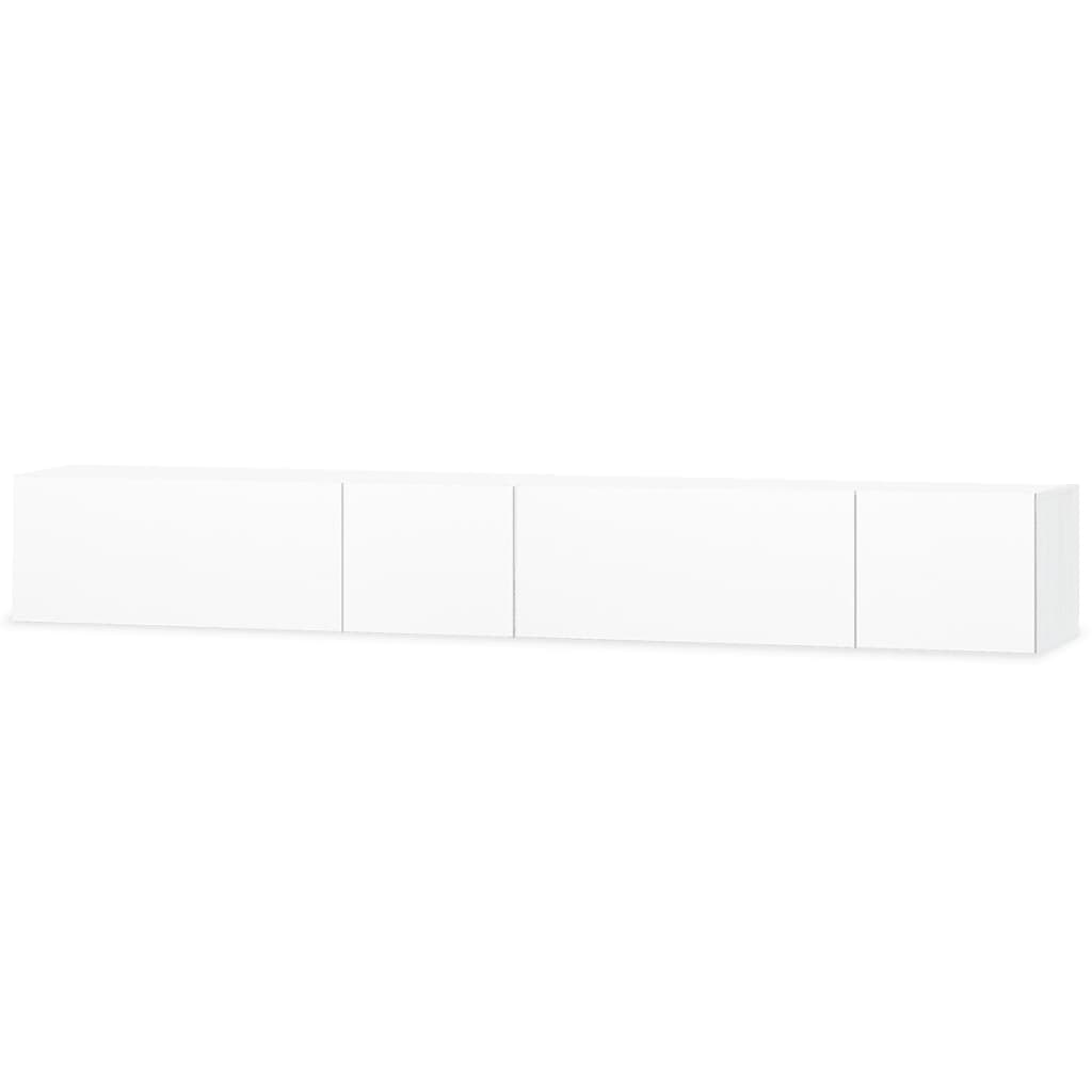 TV Cabinets 2 pcs Chipboard 120x40x34 cm High Gloss White