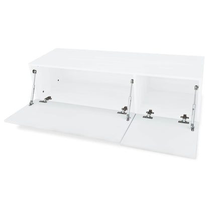 TV Cabinets 2 pcs Chipboard 120x40x34 cm High Gloss White