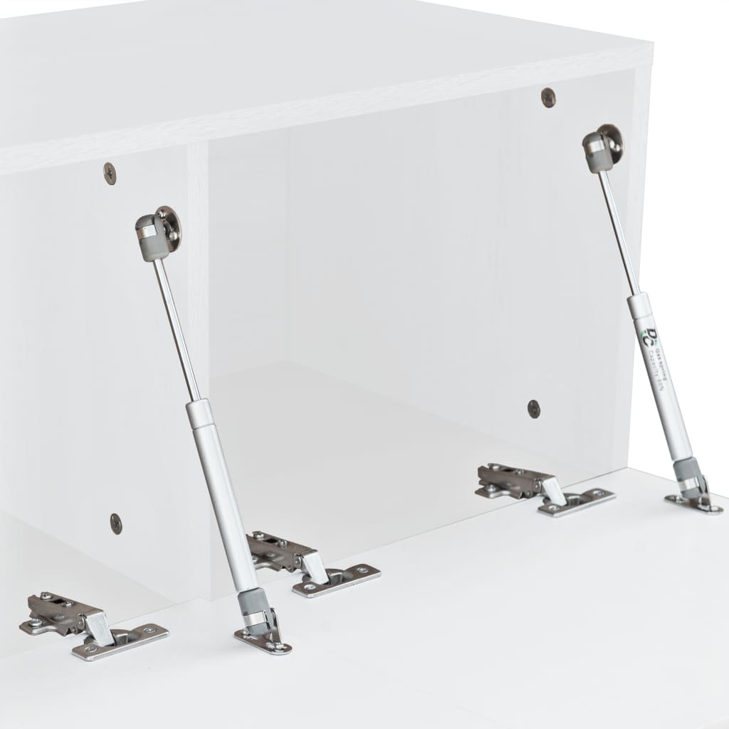 TV Cabinets 2 pcs Chipboard 120x40x34 cm High Gloss White