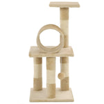 Cat Tree with Sisal Scratching Posts 65 cm Beige
